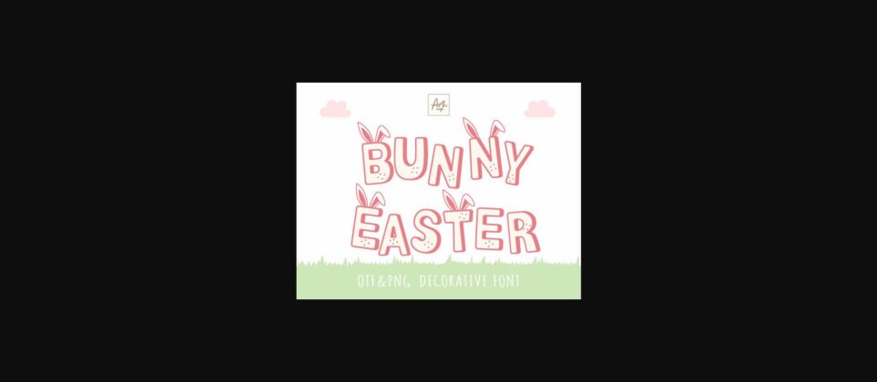Bunny Easter Font Poster 3