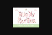Bunny Easter Font Poster 1