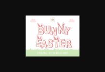 Bunny Easter Font Poster 1