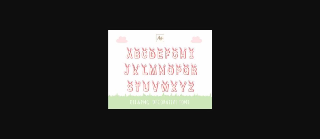 Bunny Easter Font Poster 2