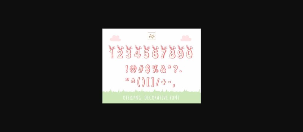 Bunny Easter Font Poster 6