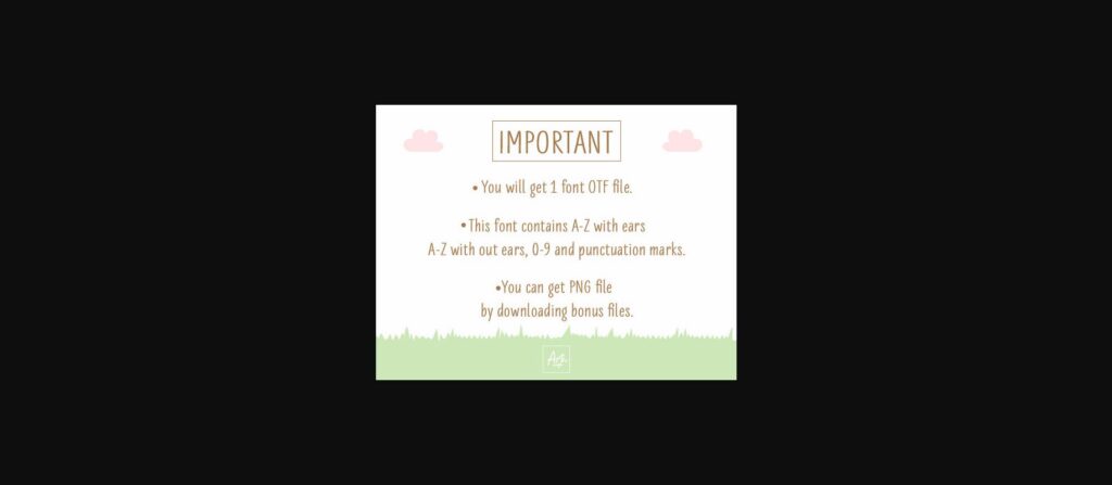Bunny Easter Font Poster 7
