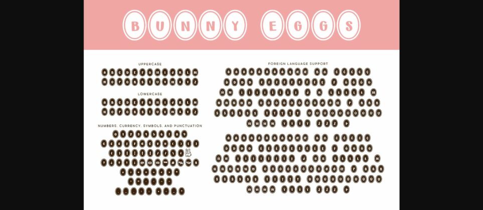 Bunny Eggs Font Poster 4