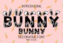 Bunny Font Poster 1