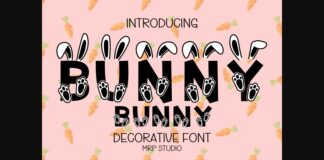 Bunny Font Poster 1