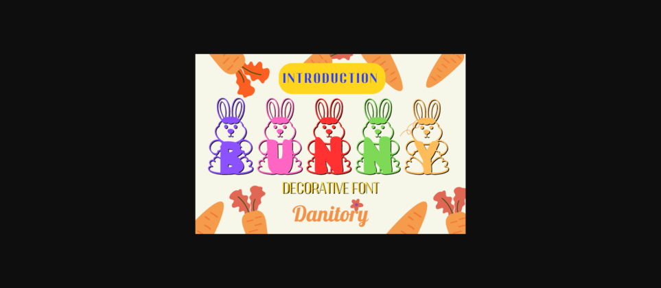 Bunny Font Poster 3