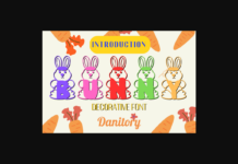 Bunny Font Poster 1