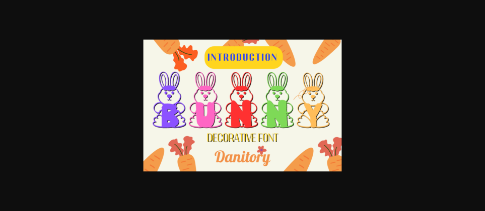 Bunny Font Poster 1