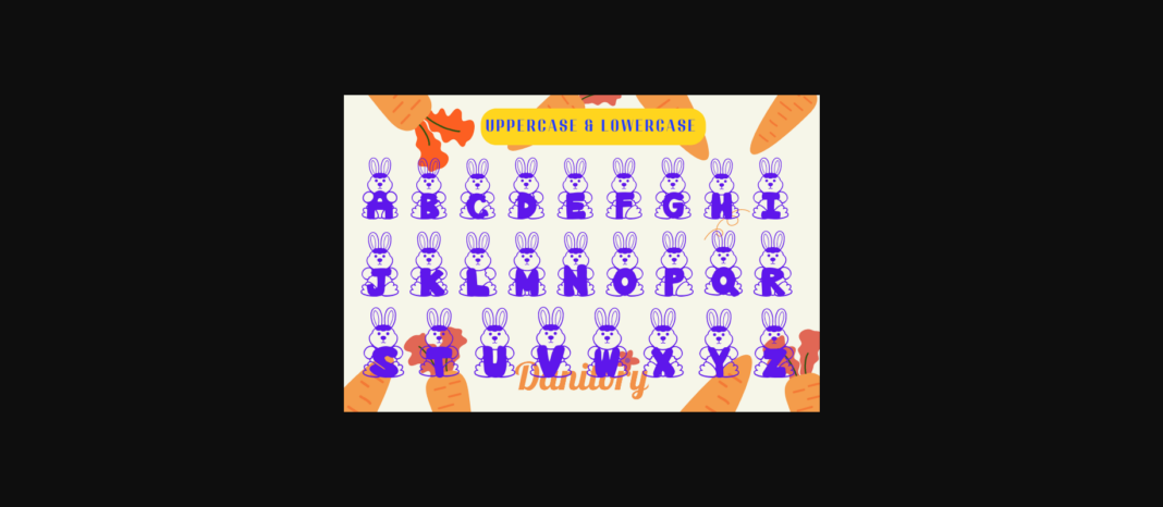 Bunny Font Poster 4