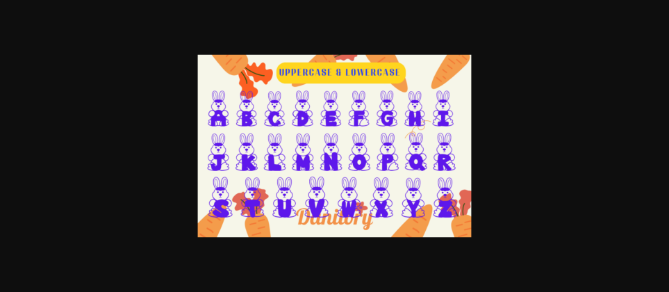 Bunny Font Poster 4
