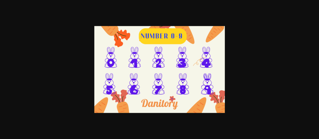 Bunny Font Poster 5