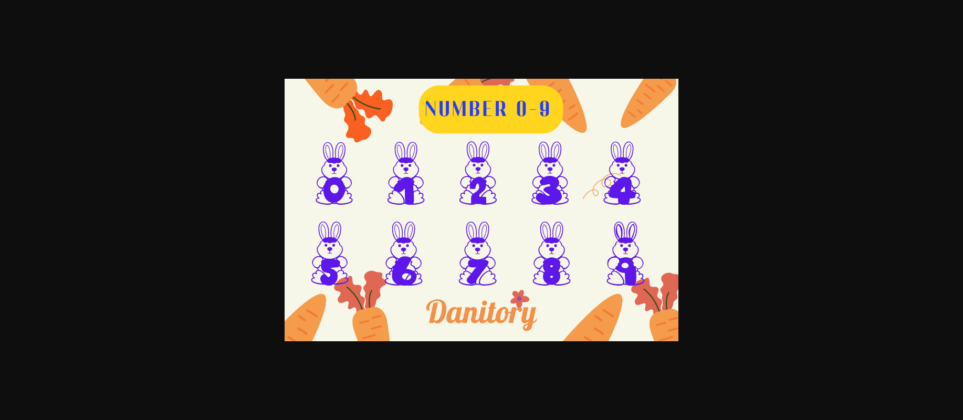 Bunny Font Poster 5