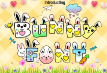 Bunny Font Poster 1