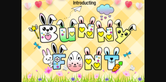 Bunny Font Poster 1