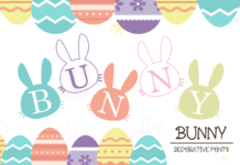 Bunny Font Poster 1