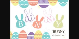 Bunny Font Poster 1