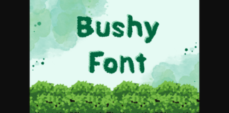 Bushy Font Poster 1