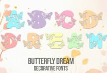 Butterfly Dream Font Poster 1