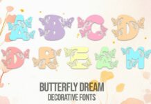 Butterfly Dream Font Poster 1