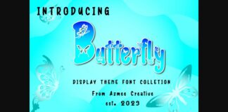 Butterfly Font Poster 1