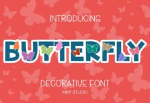 Butterfly Font Poster 1