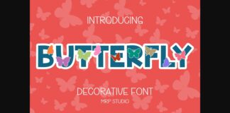 Butterfly Font Poster 1