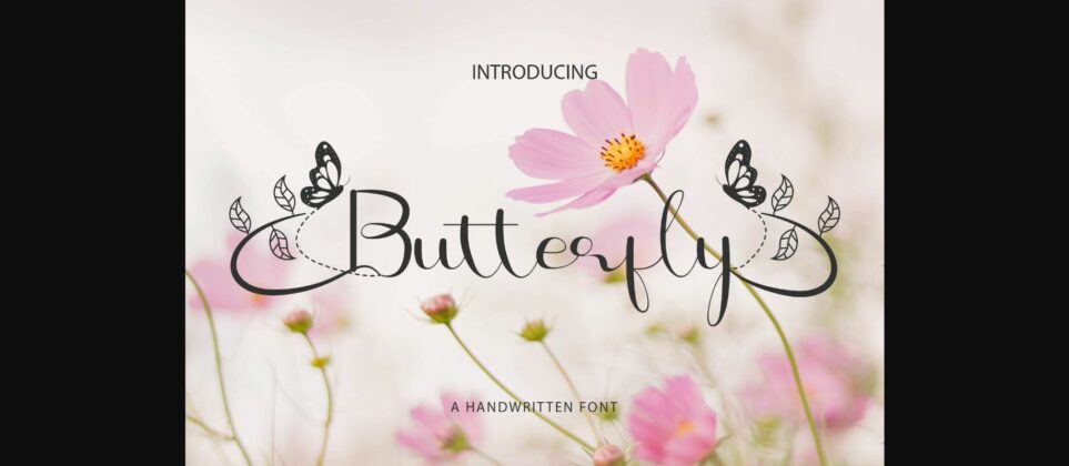 Butterfly Font Poster 3