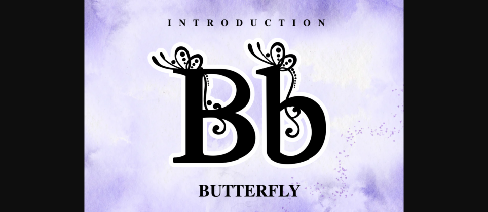 Butterfly Font Poster 3