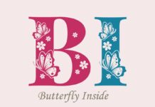 Butterfly Inside Font Poster 1