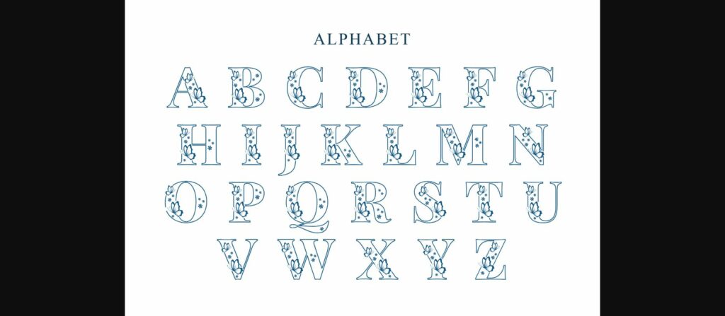 Butterfly Inside Font Poster 7