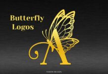 Butterfly Logos Font Poster 1
