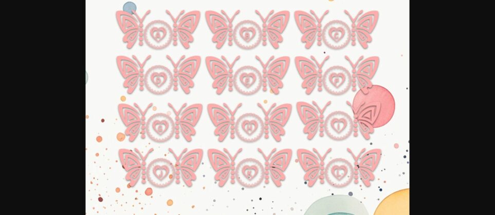 Butterfly Love Font Poster 4