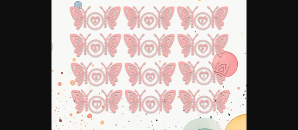Butterfly Love Font Poster 2