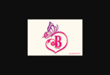 Butterfly Love Monogram Font Poster 1
