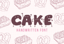 Cake Font Poster 1