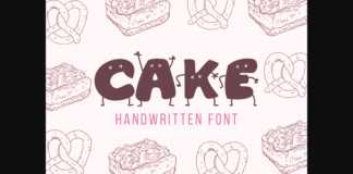 Cake Font Poster 1