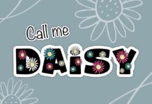 Call Me Daisy Font Poster 1
