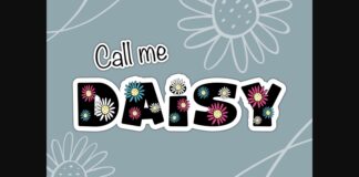 Call Me Daisy Font Poster 1
