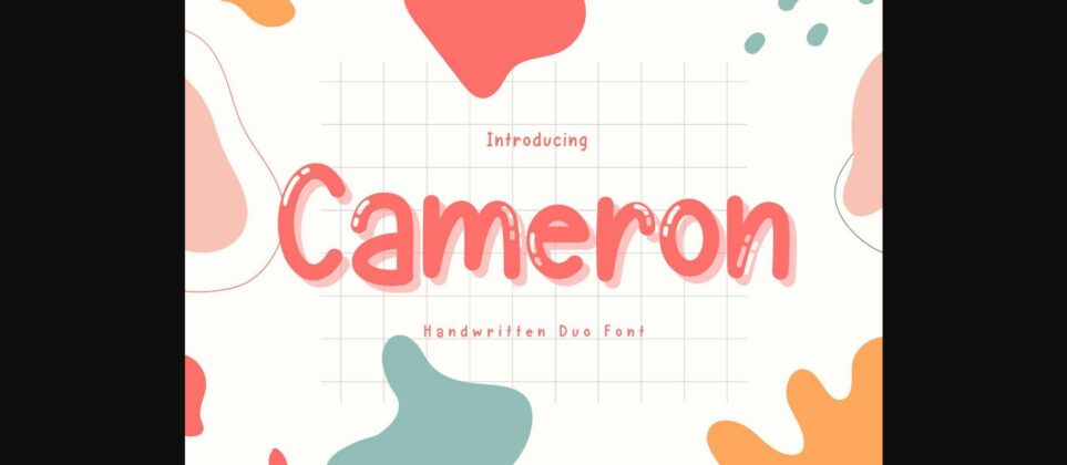 Cameron Font Poster 3