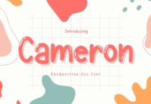 Cameron Font Poster 1