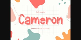 Cameron Font Poster 1