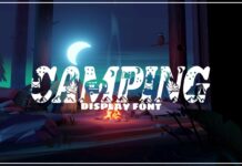 Camping Font Poster 1