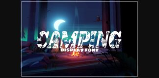 Camping Font Poster 1
