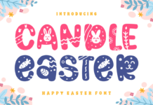 Candle Easter Font Poster 1