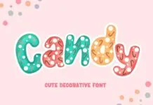 Candy Font Candy Font Poster 1