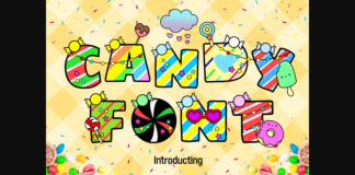 Candy Font Poster 1