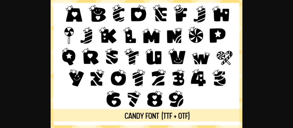 Candy Font Poster 2