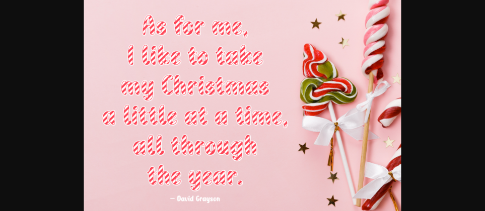 Candy Xmas Font Poster 5