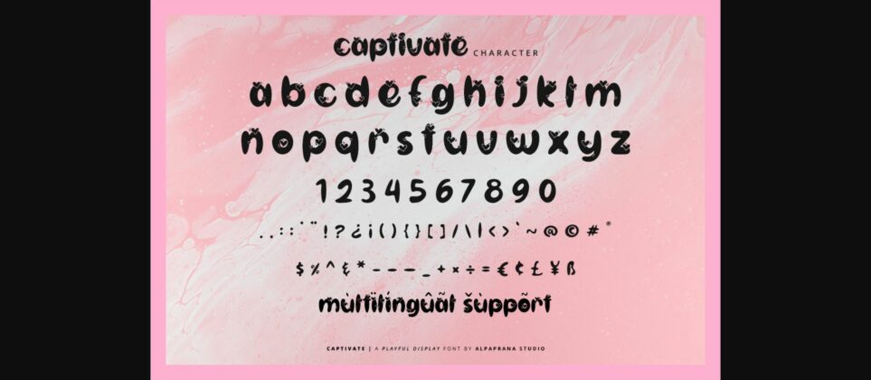 Captivate Font Poster 6