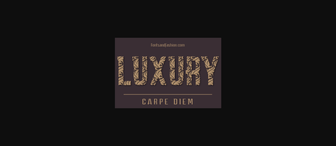 Carpe Diem Luxury Font Poster 1